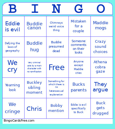 9x13 Bingo Card