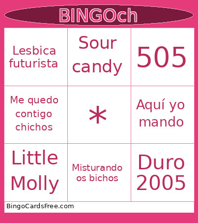 Añañaña Bingo Card