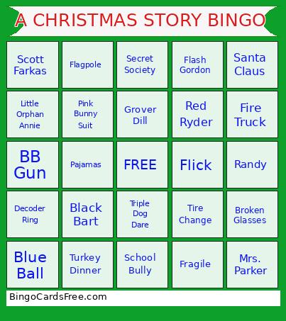 A CHRISTMAS STORY Bingo Card