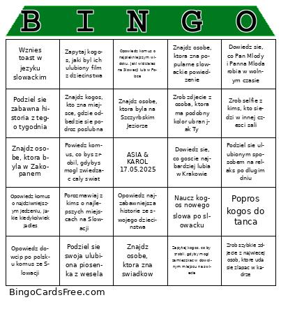 A&K PL Bingo