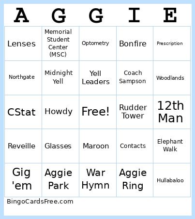 A&M Bingo