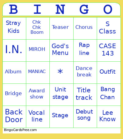 Aaaaaaaaaaaaaaaaaaaaaa Bingo Card
