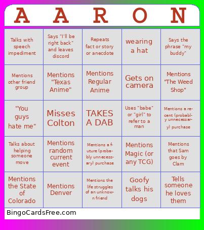 Aaron Bingo 