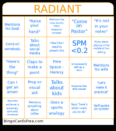 Aaron Burke Bingo Card