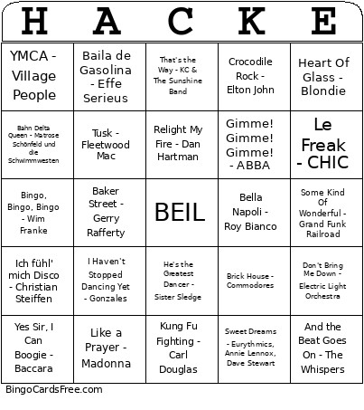 Aaseepokal 2026 Bingo Card