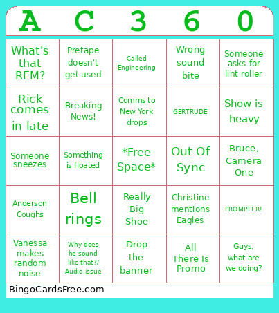 AC 360 Bingo Card