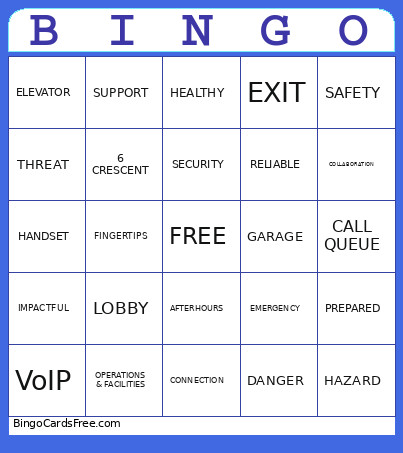 Accessing Onsite Support Bingo Card