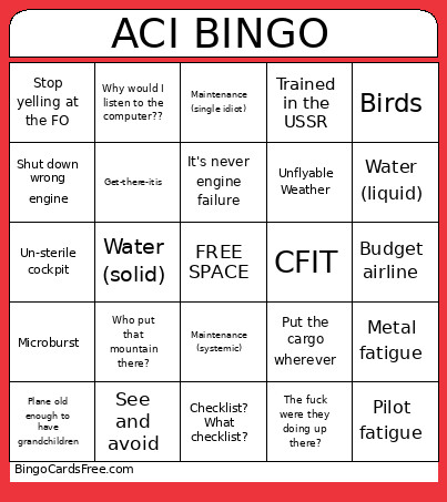 ACI Bingo Card