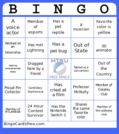ACM_SIGGRAPH__CHART Bingo Card