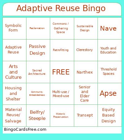 Adaptive Reuse Bingo