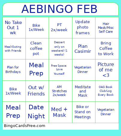 AE FEB Bingo Card
