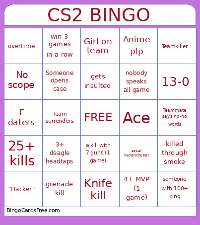 Ahaaaaaaaaa Bingo Card