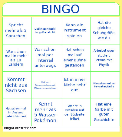 Ahfdöahdkjfö Bingo Card