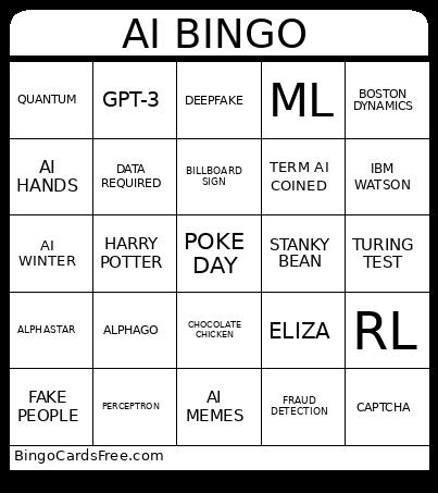 AI Bingo Card