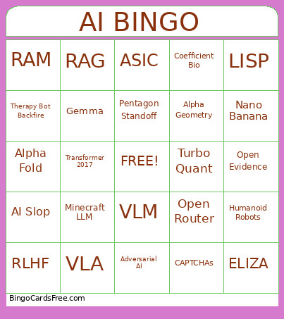 AI Bingo Card