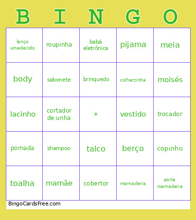 Alice Bingo Card