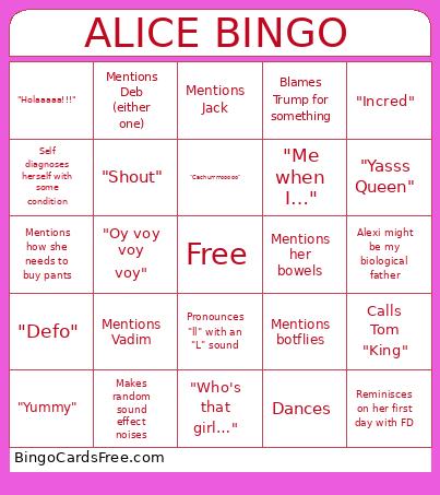 Alice Bingo