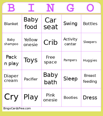 Alicia Bingo Card