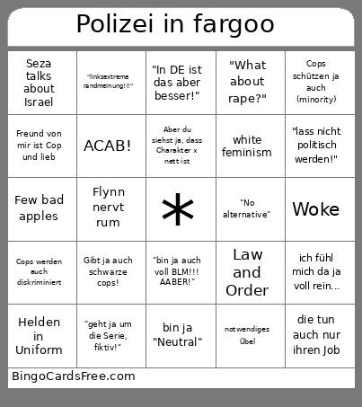 All Carts Are Beautiful Bingo Card
