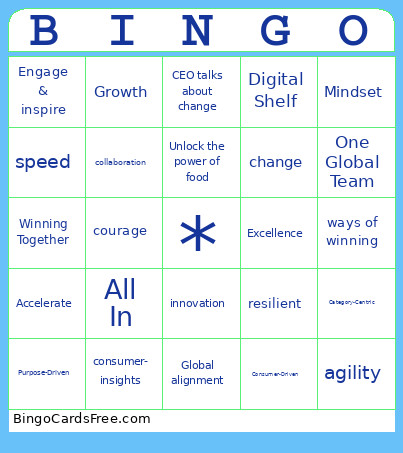 All In 2025 Bingo Card