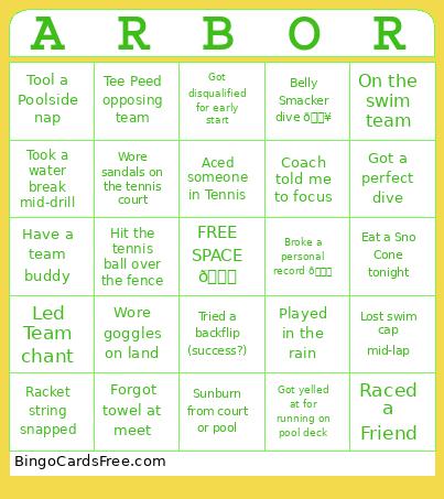All Sports Bingo