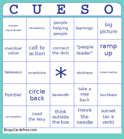 All-Staff 5/21 Bingo Card