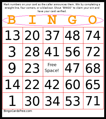 And They Were Cabin Mates Bingo Card