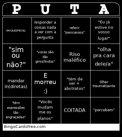 Anta Tomé Bingo Card