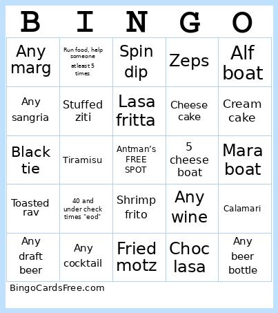 Ants bingo for og slimes🖤