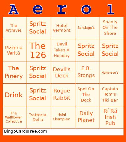Aperol Bingo