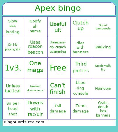 Apex bingo 