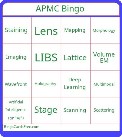 APMC Bingov2 Cards Free Pdf Printable Game, Title: APMC Bingo