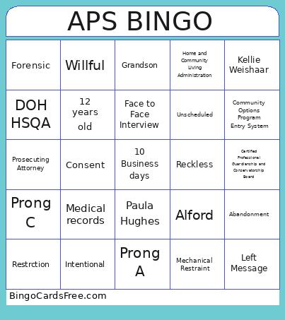 APS Policy Bingo