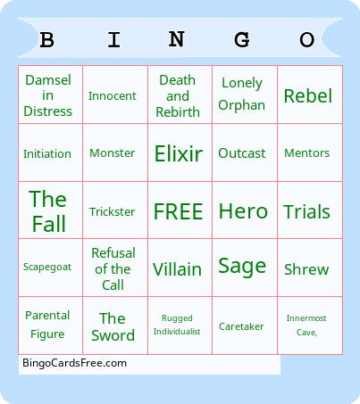 Archetype Bingo