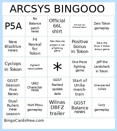 ARCSYS BINGOOO