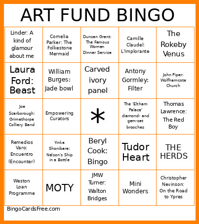 ART FUND Bingo Card