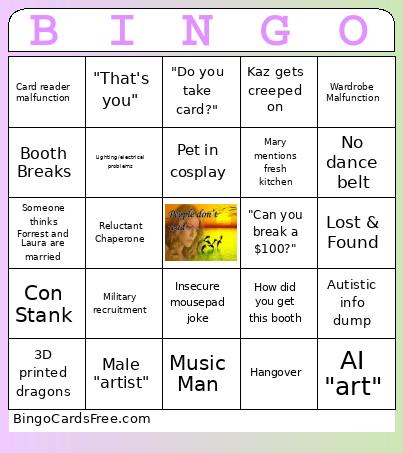 Artist Alley Bingo