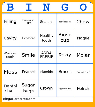 ASDA ! Bingo Card