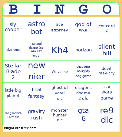 Asdasd Bingo Card