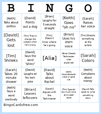 Asdfsadf Bingo Card