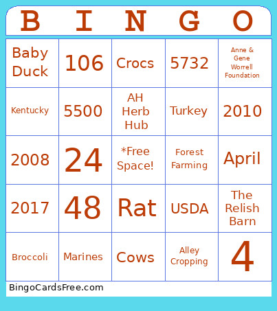 ASDingo 2025 Bingo Card