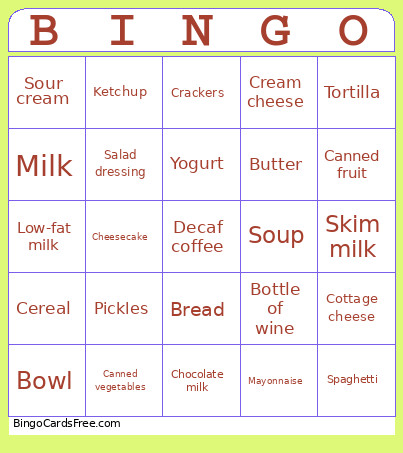 ASL Bingo Card
