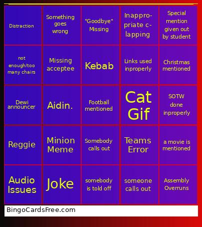 Assembly Bingo