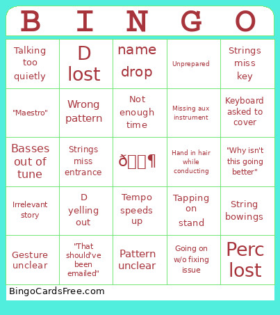 At Least We’re Having Fun Bingo Card