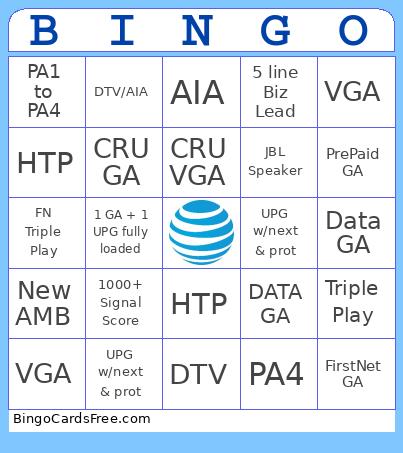 atttt Bingo