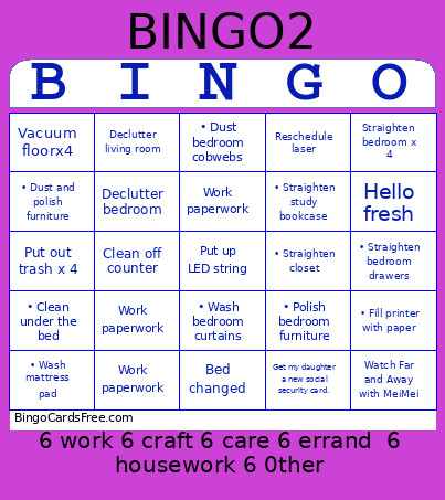 August 2026 Bingo Card 5