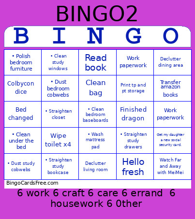 August 2026 Bingo Card 4
