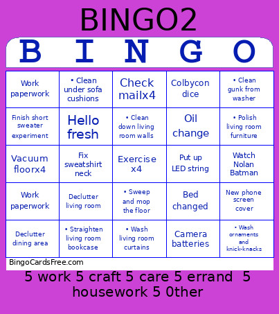 August 2026 Bingo Card 3