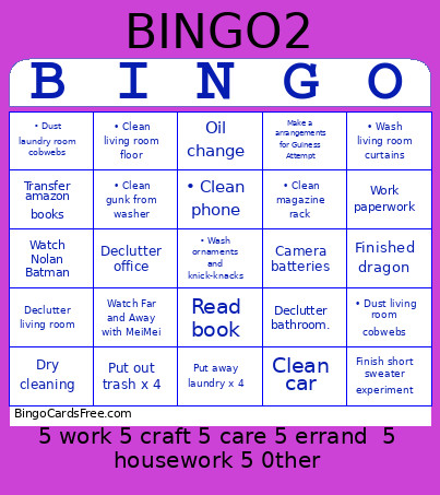August 2026 Bingo Card