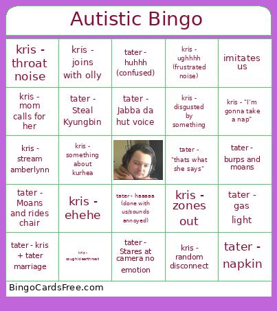 Autistic Bingo